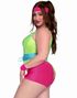 80's Workout Diva - 80-Talls Treningsdrakt Kostyme til Dame - Store Størrelser