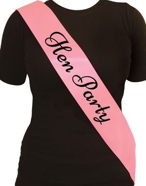 Rosa och Svart Hen Party Ordensband