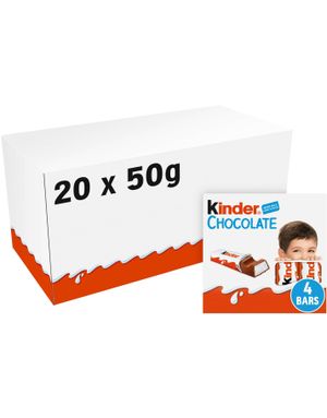20 st 4-Pak Kinder Choklad - Hela Lådan 1 kg