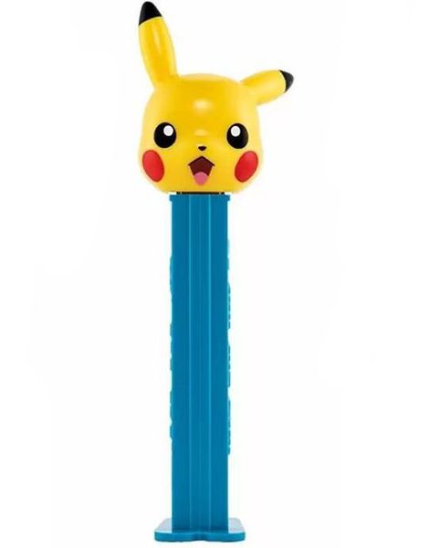 Blå Pikachu Pez-Hållare med 2 st Pez-Paket