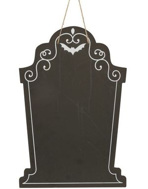 Svart Halloween Tavle med Kritt 90x180 cm
