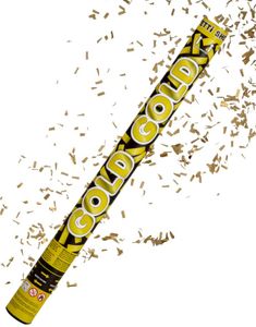 Konfettikanon - Guld 58 cm