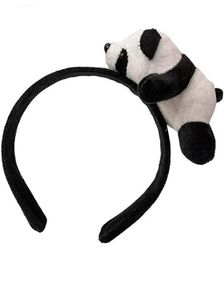 Svart Hårbåge med Panda