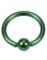 Metallic Grön Ball Closure Ring Piercing
