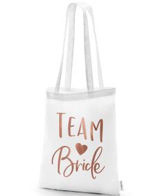 1 stk Team Bride - Tote Bag/Bærenett 42x39 cm