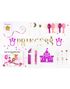 Komplett Rosa Dekorationset 31 Delar - Glitter Prinsessa