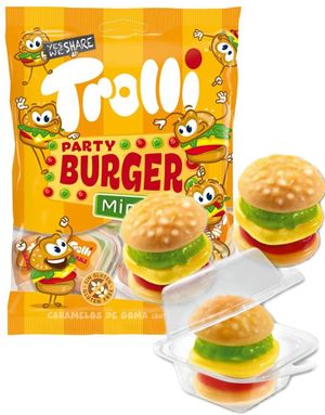 Trolli Party Burger Minis - Vingummi Mini Burger 100 g