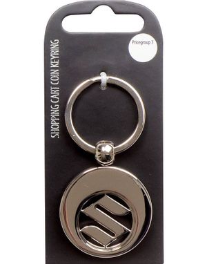Sølvfarget Suzuki Nøkkelring