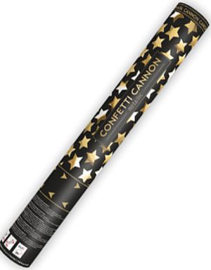 Guldfärgade Stjärnor - Konfettikanon 40 cm
