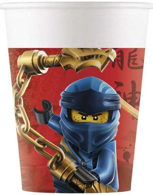 8 stk Pappkrus 200 ml - Lego Ninjago