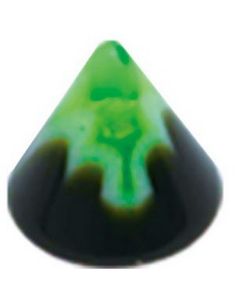 Green Weed Black - 3 mm Akrylkula till 1,2 mm stång