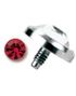 Single Red Diamond - Dermal Anchor Kula