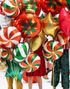 Rund Julekule Folieballong 45 cm