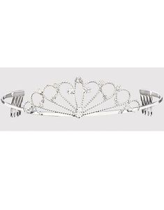 Vacker Prinsess-Tiara m/Gnistrande stenar - Silverfärgad