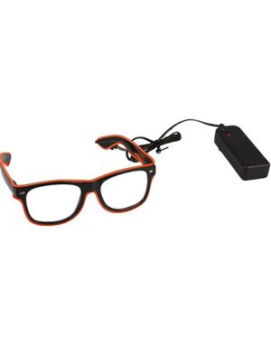 El-Wire Glasögon - Röd