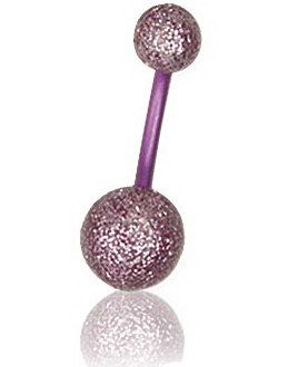 Zircon UV Rosa - Navelpiercing i Titan