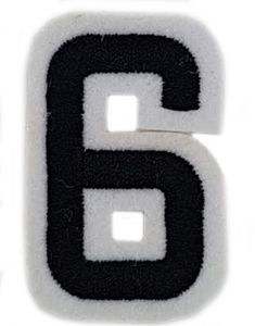 Talet 6 - 5 cm Strykmärke