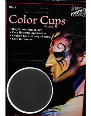 Color Cups 15 g - Black Mehron Ansikts- & Kroppssmink