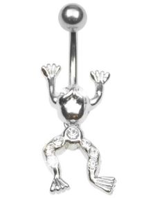Crystal Frog Navelpiercing