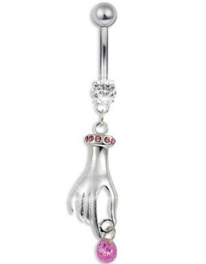 Material Girl Navelpiercing - Rosa