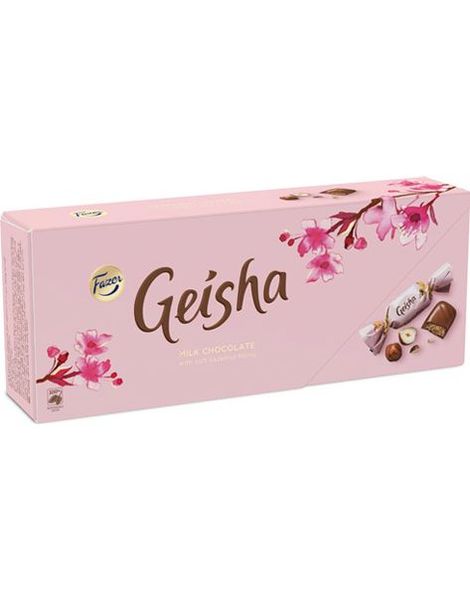 Gaveeske med Geisha Melkesjokolade med Hasselnøttfyll 228 gram