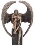 Angel's Reflection - Kontemplerende Englefigur i Bronse 26 cm