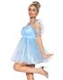 Frosted Organza Babydoll - Blå Kostymekjole til Dame