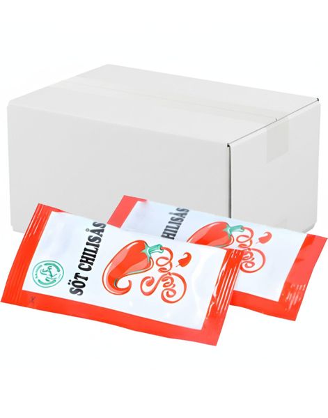 ÄT SNART PRODUKT - 100 st Premium Sweet Chili/Söt Chilisås i Portionspaket 1 kg (Kina)