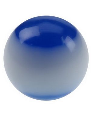 Blue and White - 5 mm Akrylkula till 1,6 mm stång