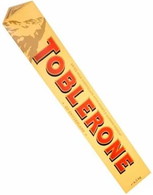 GIGANTISK Original Toblerone Bar på 4,5 kg