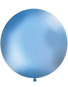 BLÅ Pastellfärgad Rund JUMBO Ballong 1 meter