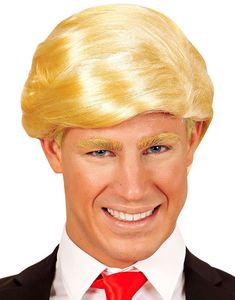 Blond Donald Trump Inspirerad Peruk