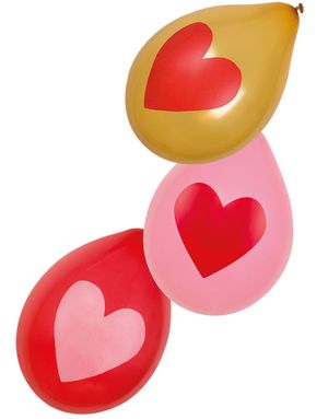 6 st 25 cm Ballonger - Love You