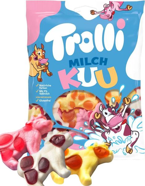 Trolli Milky Cow - Skum- och vingummigodis 150g