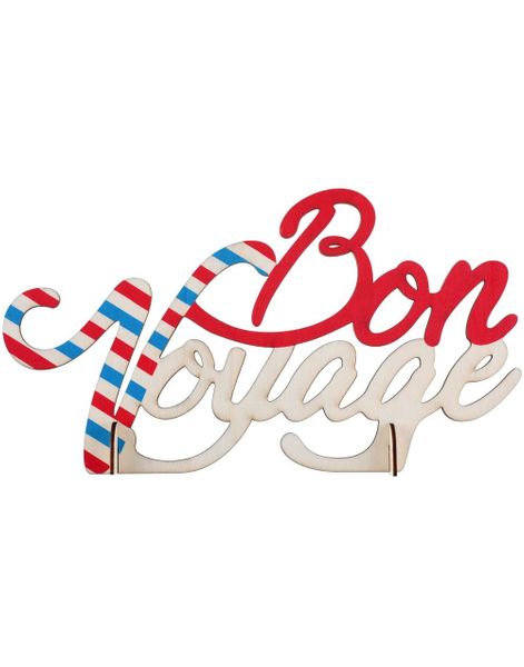 Bon Voyage Treskilt 30x17 cm