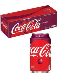12 stk Coca Cola Cherry 355 ml - Hel Eske (USA Import)