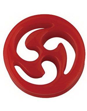 Ninja Star - Röd Piercing Tunnel