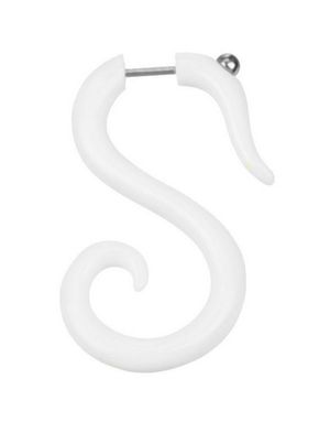 Swan - Vit Fejkpiercing