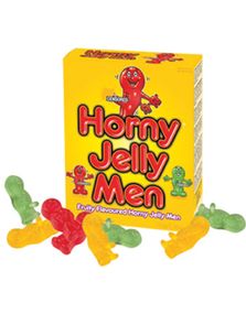 1798675200_5Stor låda med Horny Jelly Men - 150 gram Godis