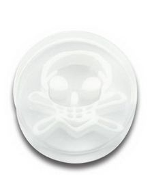 White Skull - Akryl Piercing Plugg