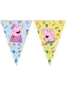 230 cm Banner med Vimplar - Greta Gris