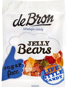 deBron Sugarfree Jelly Bears - Sukkerfritt Vingummibjørner 90 g