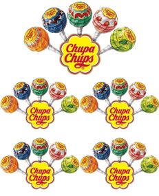 25 st Chupa Chups Klubbor / Kärlek på Pinne