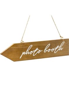 Photo Booth Träskylt 36x7 cm