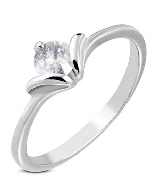 Victorian Love - Silverfärgad Stålring Infattad med Sten