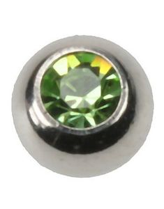 Big Green Stone - 8 mm Stålkula till 1,6 mm Stång - NB! Sidohål