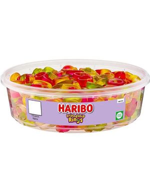 150 st Haribo Vänskapsringar - Box med vingummiringar 480 gram