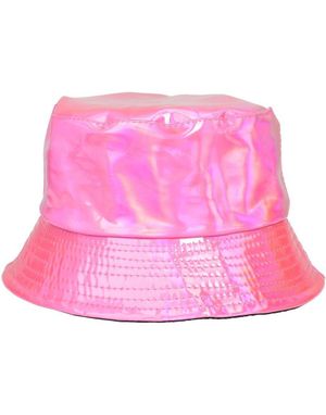 Holografisk Rosa Bøttehatt