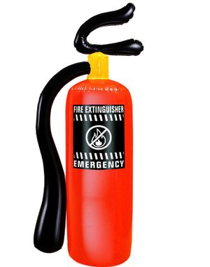 Uppblåsbar Brandsläckare - Maskeradtillbehör 50 cm