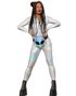 Mirror Holografisk Catsuit Damekostyme - Medium